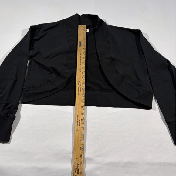 Pact Womens Organic Cotton Blend Cropped Jacket Thumbholes Stretch Sz XS/S - Picture 6 of 11